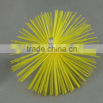 Yellow PP wire Chemney brush , cleaning brush ,circular chemney brush