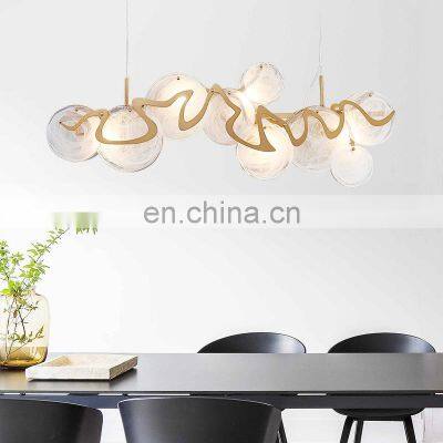 Postmodern Luxury Living Room Pendant Lamp Simple Glass Bedroom Chandelier Dining Nordic Creative Art Ceiling Light