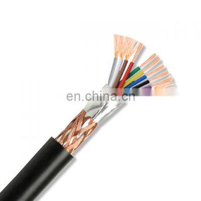 10 core 0.15mm Copper Flexible conductor structure cable PVC jacket aluminum foil braided shield Cable Wire