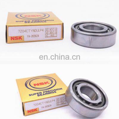 NSK Super Precision Bearing 7204C TYNSULP4 Angular contact ball bearing 7204