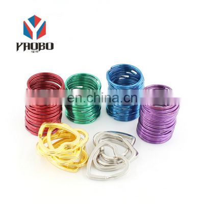 Colored Split Rings Metal Split Key Chains Key Rings For Souvenir