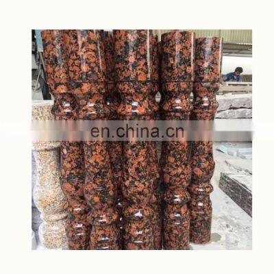 Customized Baltic red granite stone baluster for balcony and stair