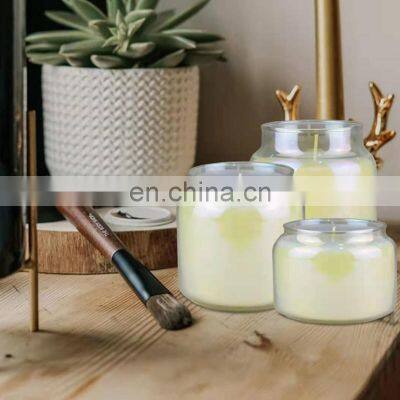 Wholesale Luxury Glass Jar Scented Candle 100% Pure Soy Wax Candles European Home Decoration Custom Scented Candle photo-2