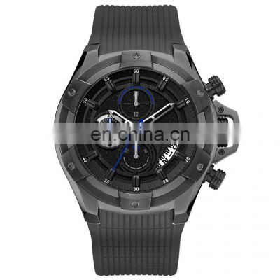 New Arrival 10ATM Waterproof Quartz Wrist Watch OEM Eco-friendly Silicone Band Mens Sport Watches Custom  Men Watches Luxury