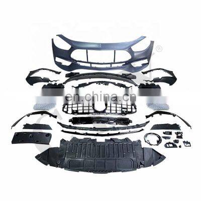 High Quality Car Bumper For 2021 Benz E Class W213 Upgrade E63S Amg Front Rear Car Bumper with Grille Fender Engine Hood Cover