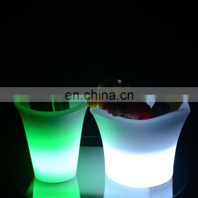 Waterproof with Colors Changing Glowing Plastic Modern Home LED Glowing luminous rechargeable champagne led wine cooler