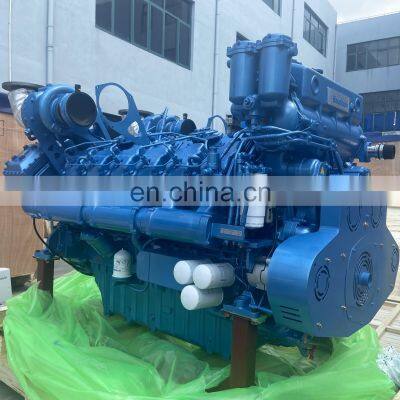 Weichai Power 1500hp Baudouin Marine Diesel Engine 12M33C1500-18