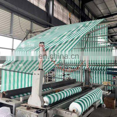100gsm Green and White Strip of the 80% Sun Shade Cloth photo-2