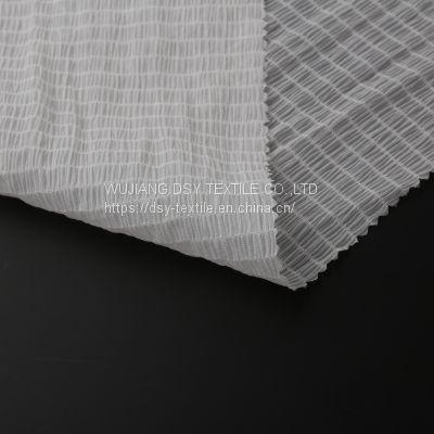 Easy Wash Quick Drying Crinkle Polyester Fabric