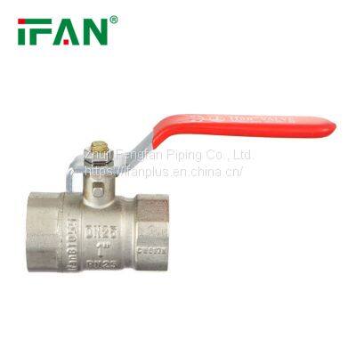 IFAN Long Handle Silver 81055 Ball Valve Brass Forging Water Ball Valve photo-4