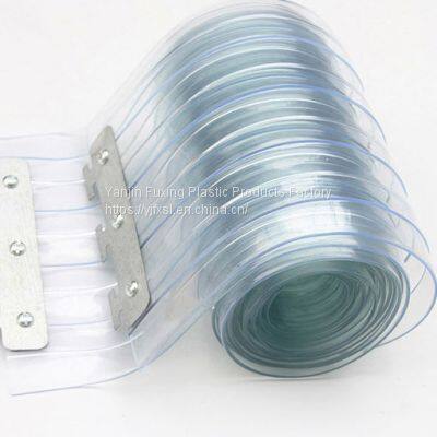 Fuxing Hot Sale 2mm Clear Color Cold Room Pvc Strip Door Curtain For Freezer 3mm Curtain Strip photo-2