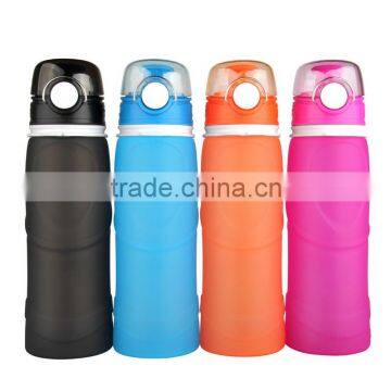 Sports flat foldable water bottle