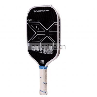 Arronax New Raw Carbon Fiber  Aramid Thermoformed Friction Pickleball Paddle USAPA Approved