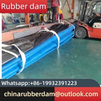 Customized production of book style inflatable flood control dam, retaining dam, steel wire boneless rubber dam