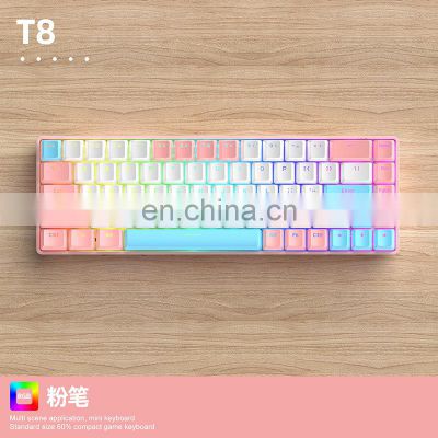 profession wired 60% game computer desktop oem rgb mini custom teclado laptop keycaps gaming wireless mechanical keyboard