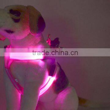 factory supply stock wholesale pet dog harness LED pet harness