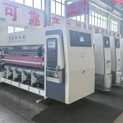 1224 Type High Speed Water Ink Letterpress Printing With Computer Free-pressure Die Cutting Machine for Carton Box Making photo-2