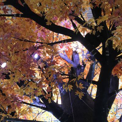 Artificial Maple Tree High Quality Large Tree Blessing Light Tree Suitable for Garden Park Stage Shopping Mall Decoration photo-3