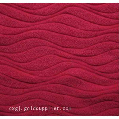Knitted Clip Flower Polar Fleece Fabric - Unique 3D Floral Texture for Fashion & Decor