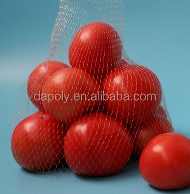 Made in China Poly Mesh Net Packing Bag for Fresh Fruit Apple Orange Pear Net Mesh Fruit Packaging Bags photo-4