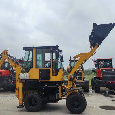 Luzhuang 35-10 mini two-head busy excavator, multi-functional loader