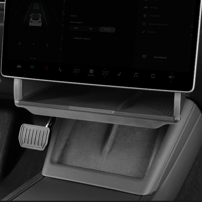 Tesla Model Y Juniper Interior Accessory - Door-Mounted Organizer with Mesh Ventilation and Key Clip