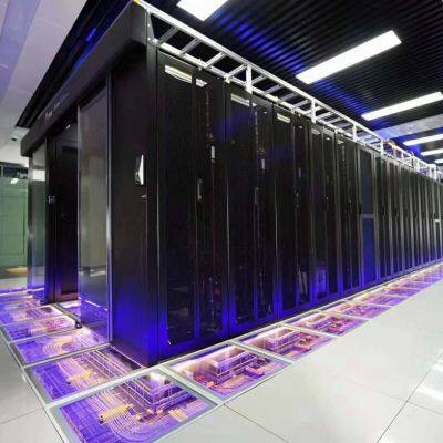 Anti-static Glass Floors Specially Designed for Computer Rooms. Double-layer Laminated Tempered Glass, Allowing Observation of the Cables Below. photo-5
