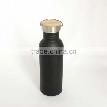 750ml Cheap stainless steel drinking water bottle with bamboo lid