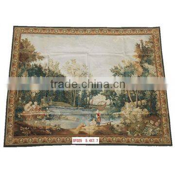 wool hand made tapestry & hand knotted carpet