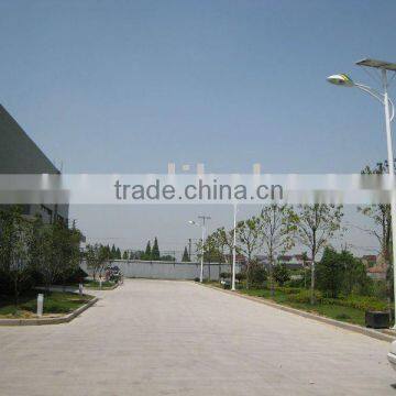 solar LED street lights in factory