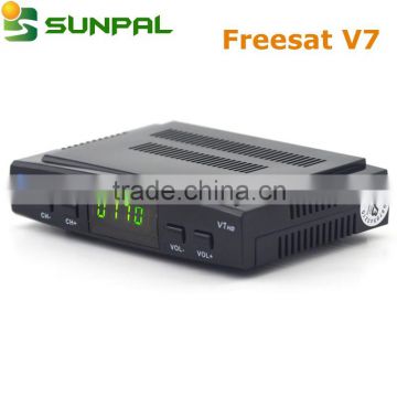 Hot selling Freesat Digital Satellite Receiver V7 HD Combo DVB-S2 support EPG cheapest satellite set top box