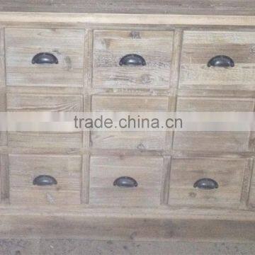 RE-1526 Vintage Living Room Furniture Recycled Elm Cabinet With 18 Drawers Most Popular photo-3