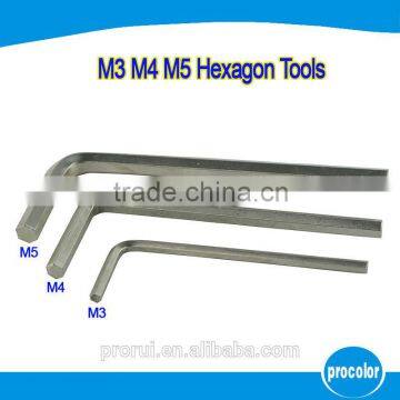 High quality M5 M4 M3 L shape/ wrench/hand tools/ inner hexagon spanner