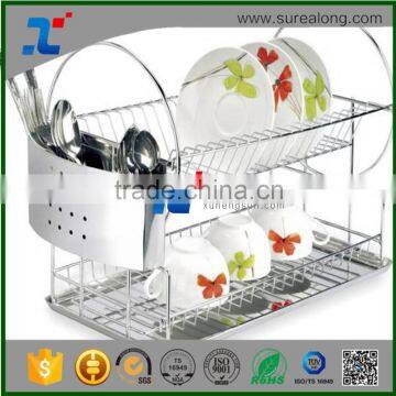 SUREALONG Stainless steel desktop dish drying drainer rack