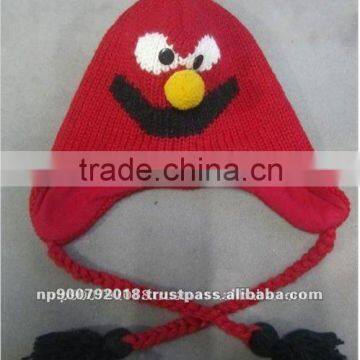 Plain Dyed Wool Knitted Children Hats