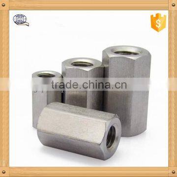 Professional nut factory 304 stainless steel or 1008 iron hex coupling nut with cheap price