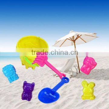 2015 new product sand beach toys plastic bucket and scoop