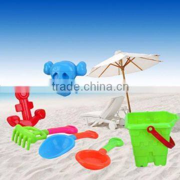 2015 new product sand beach toys plastic bucket and scoop