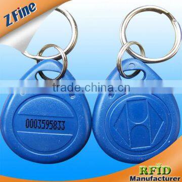 customized chip 125KHZ TK4100 /Htag1/ 2 ABS keyfobs