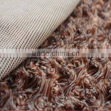 Fashion 100% Polyester Curly Plush Fabric photo-4