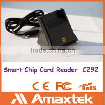 Black Smart Chip Card Readers & Writers with USB 2.0 Interface