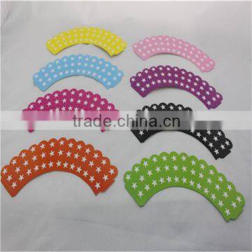 Wholesale Party Supplies Star Cupcake Wrappers for Cake Decoration