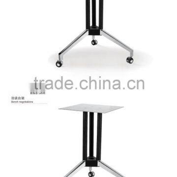 metal frame round meeting conference table with panel top