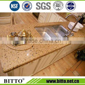 Hot sale luxury quartz stone surface for kitchen countertop vanity top