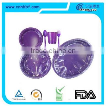 Solid Disposable Plastic Tableware Dinner Tableware