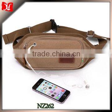 Casual Fashion Cross Body for hiking bag Men's Chest Packs With Earphone Hole