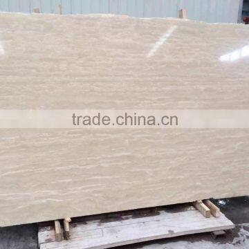 polished Milan travertine slab