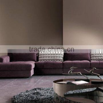 Purple home use living room fabric sofa set KW1302A