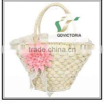 Wheat Straw Woven Beach Bags