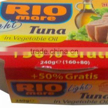 Rio Mare in vegetable oil 160 gr + 80 FREE!